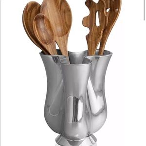 New nambe Gourmet Tulip Jug w/ Kitchen Utensils
